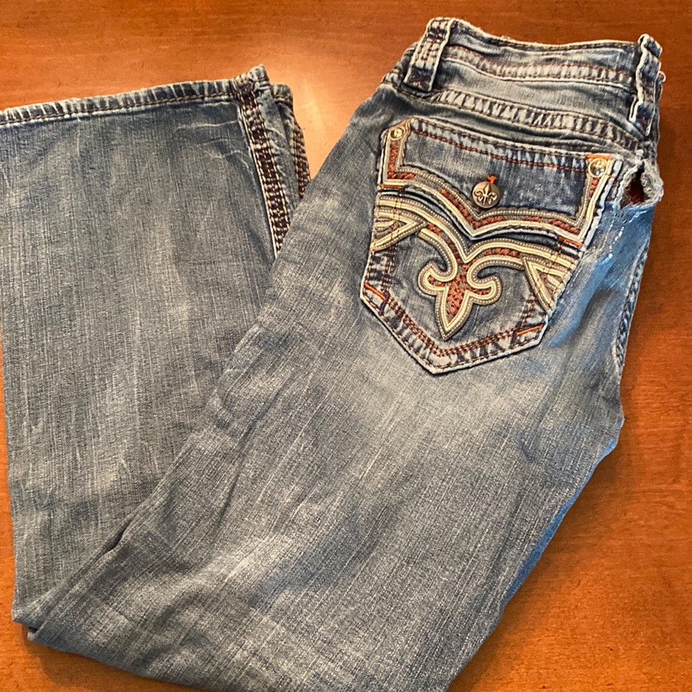 Mens Rock Revival  Size 36 Walker Boot jeans